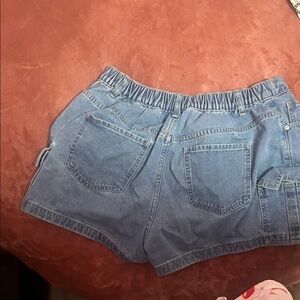 SHEIN Denim Blue Elastic Shorts